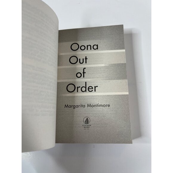 Oona Out of Order by Margarita Montimore New Sci Fi Time Travel Novel - Picture 4 of 4